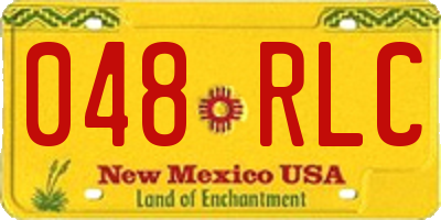 NM license plate 048RLC