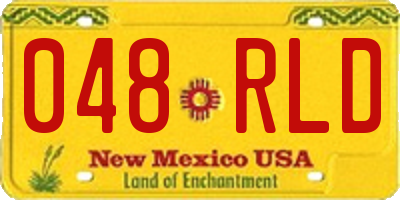 NM license plate 048RLD