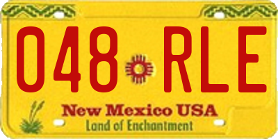 NM license plate 048RLE