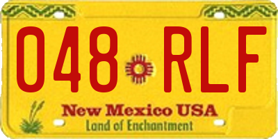 NM license plate 048RLF