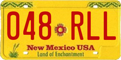 NM license plate 048RLL