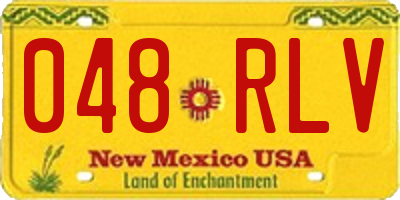 NM license plate 048RLV