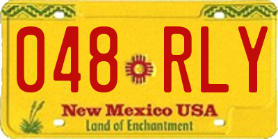 NM license plate 048RLY