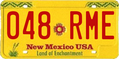 NM license plate 048RME