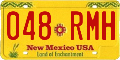 NM license plate 048RMH