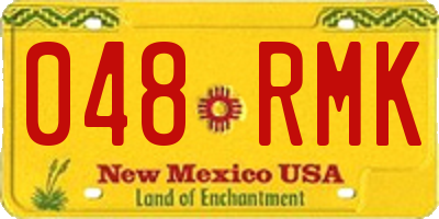 NM license plate 048RMK