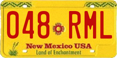 NM license plate 048RML