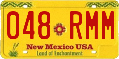 NM license plate 048RMM