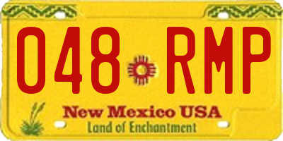 NM license plate 048RMP