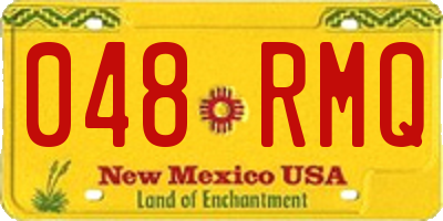 NM license plate 048RMQ