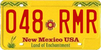 NM license plate 048RMR