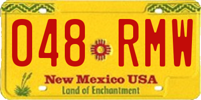 NM license plate 048RMW