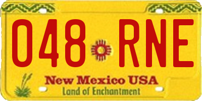 NM license plate 048RNE