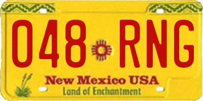NM license plate 048RNG