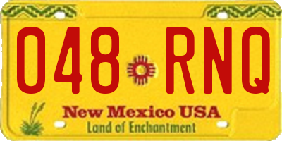 NM license plate 048RNQ