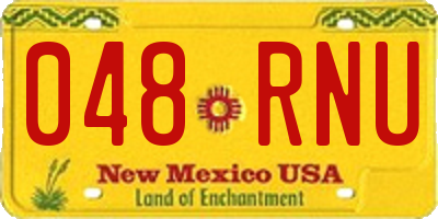 NM license plate 048RNU