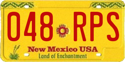 NM license plate 048RPS