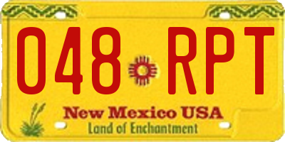 NM license plate 048RPT