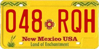 NM license plate 048RQH