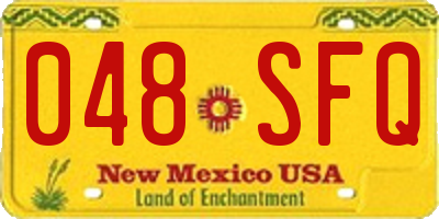 NM license plate 048SFQ