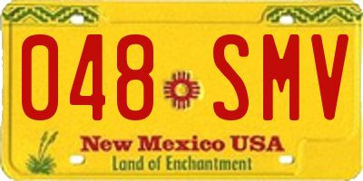 NM license plate 048SMV
