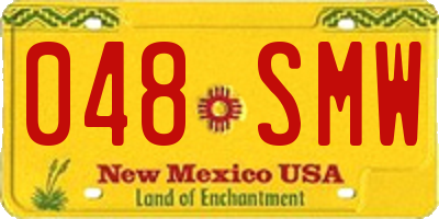 NM license plate 048SMW
