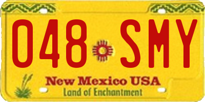 NM license plate 048SMY