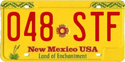 NM license plate 048STF