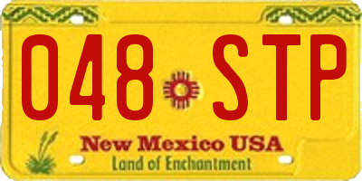 NM license plate 048STP