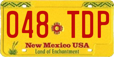 NM license plate 048TDP