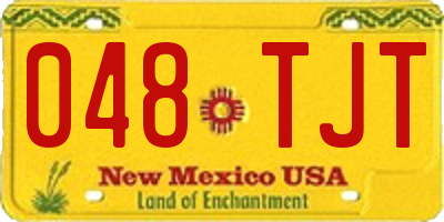 NM license plate 048TJT