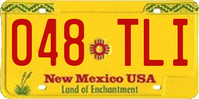 NM license plate 048TLI