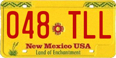 NM license plate 048TLL