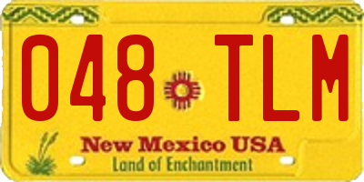 NM license plate 048TLM