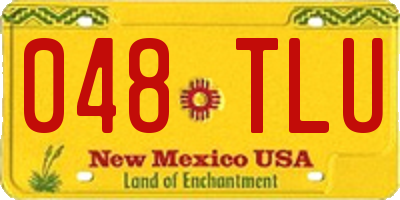 NM license plate 048TLU