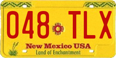 NM license plate 048TLX