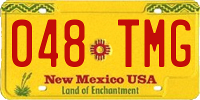 NM license plate 048TMG