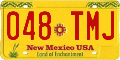 NM license plate 048TMJ
