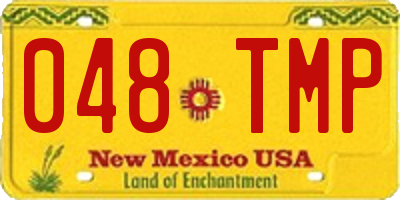 NM license plate 048TMP
