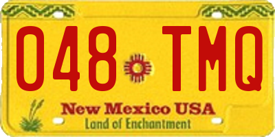 NM license plate 048TMQ