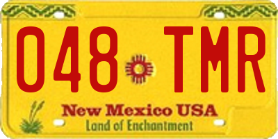 NM license plate 048TMR