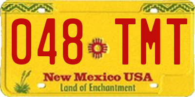 NM license plate 048TMT