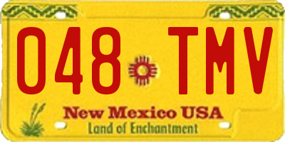 NM license plate 048TMV