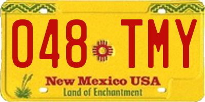 NM license plate 048TMY