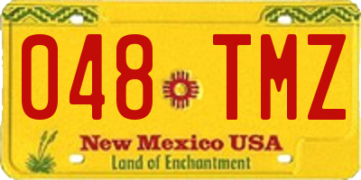 NM license plate 048TMZ
