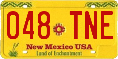 NM license plate 048TNE