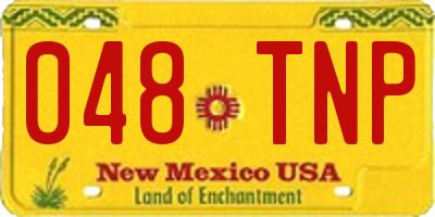 NM license plate 048TNP