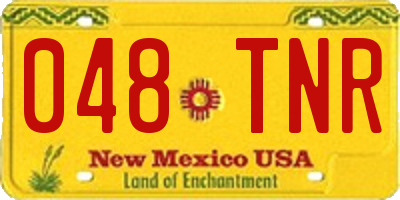 NM license plate 048TNR
