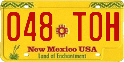NM license plate 048TOH