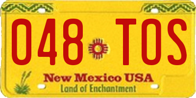 NM license plate 048TOS